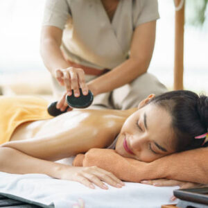 Feeling relaxed as the heat hits my body