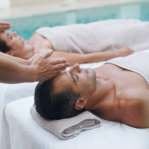 Cropped shot of a mature couple enjoying massages at a day spa